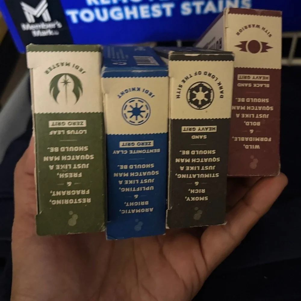 Dr Squatch Star Wars Bundle Soap Limited Edition 4 Pack Lot Yoda, Luke, Darth Va